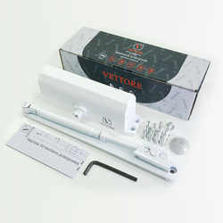 Доводчик дверной VETTORE C-100 W (белый)