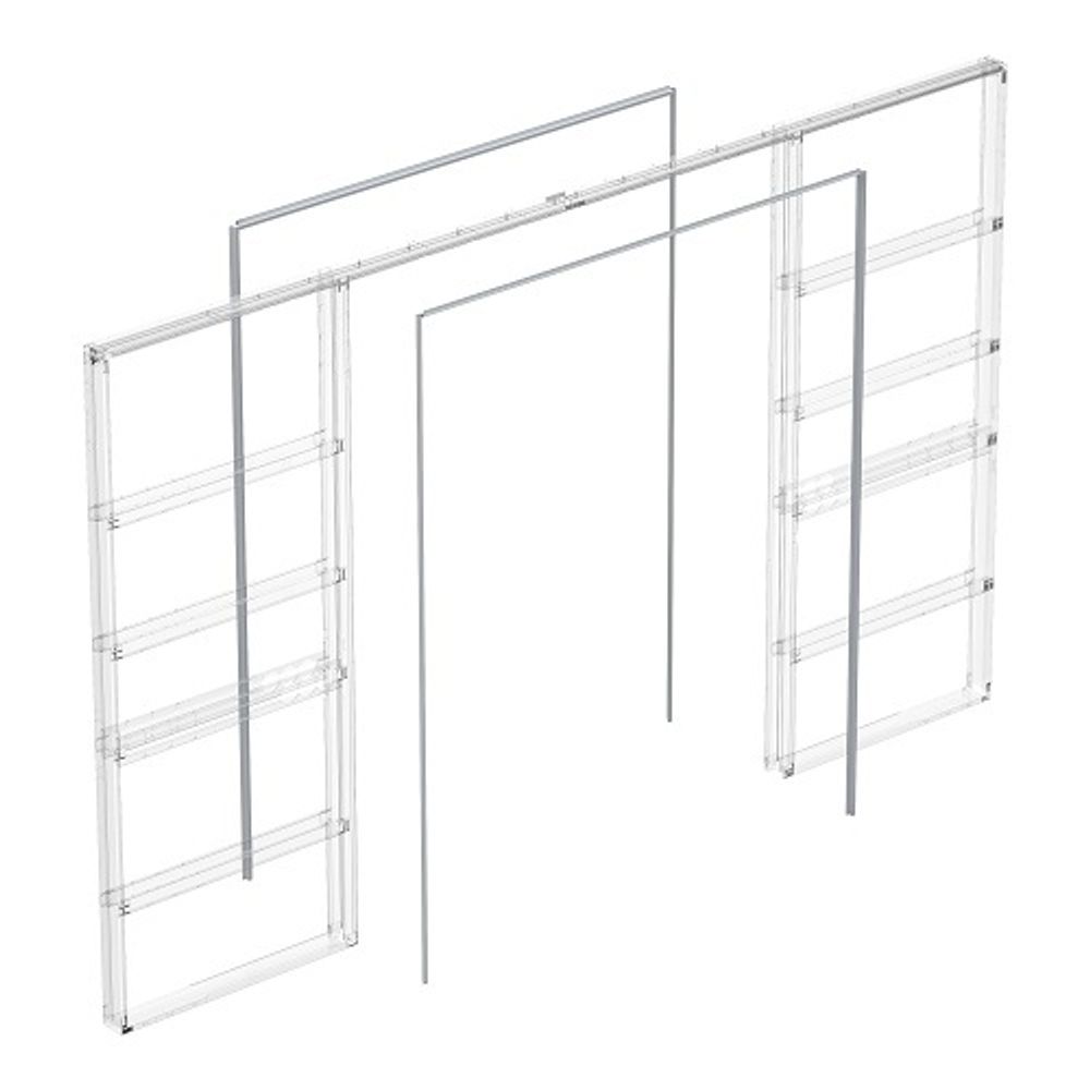 Комплект для обрамления пенала двухстворчатой двери ARMADILLO Comfort - PENAL 1800/2900 AL /60823/