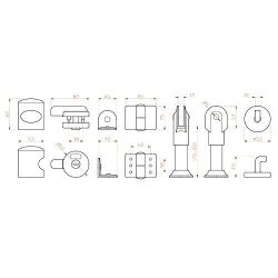 Завертка с индикатором занятости ST Cabine