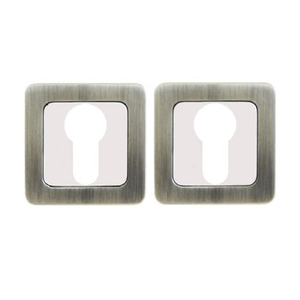 Накладка цилиндровая АЛЛЮР АРТ ET-S1 MAB/CP мат.бронза/хром