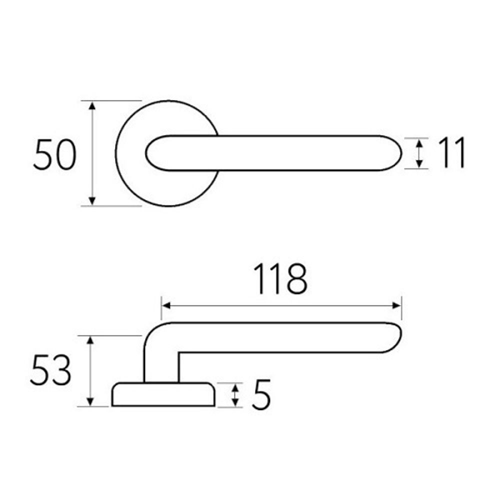Дверная ручка на круглом основании Fratelli Cattini "FEO" 7FS-OLV полированная латунь