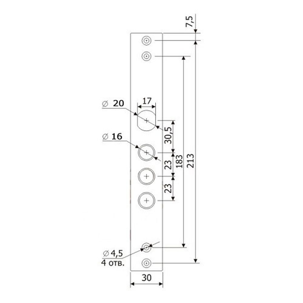 Ответная планка к ГАРДИАН 3011 /20519/