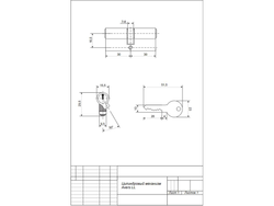 Цилиндровый механизм AVERS LL-60 G золото