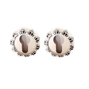 Накладка под цил. RENZ ET 10 SW/CP (супер белый/хром блсетящий)