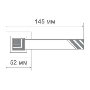 Ручка дверная Leo Z0-02210 CPB хром/черный