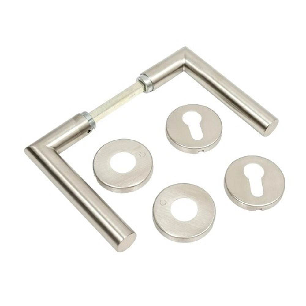 Нажимной гарнитур НОРРЕ E1400Z/42KV/42KVS (Amsterdam) PZ F69 (нержавеющая сталь матовая)