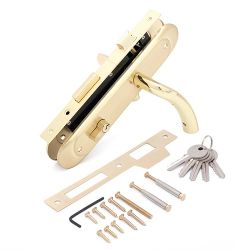 Замок врезной с ручками PALLADIUM ЗВ-1852 SG/GP мат.золото/золото