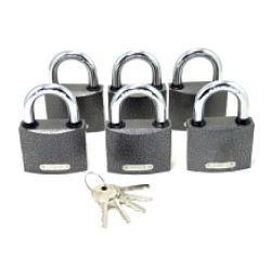 Замки навесные APECS PD-01-63 (6 замков + 5 кл.)