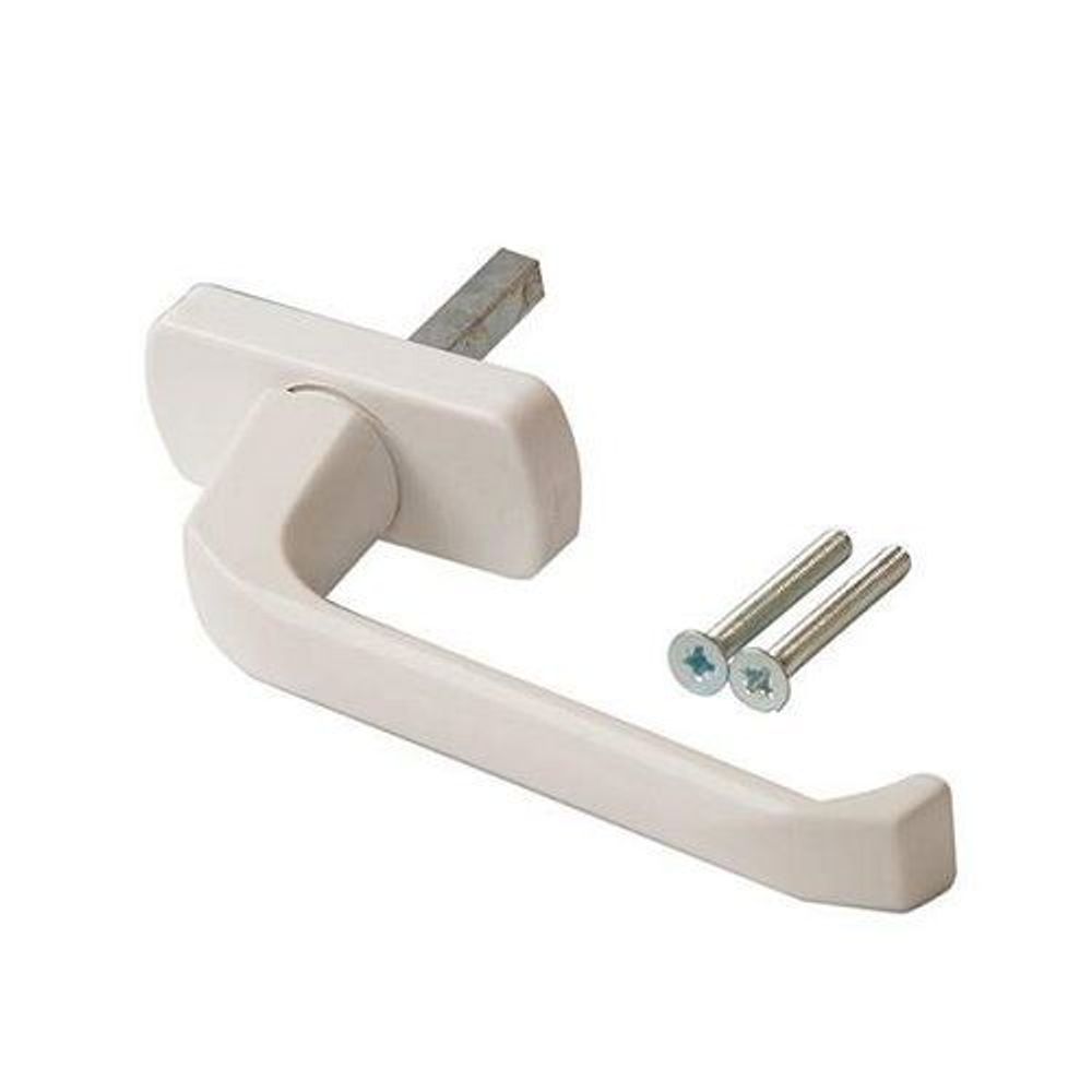 Оконная ручка Clio алюм. штифт 35 мм, 2 винта белая