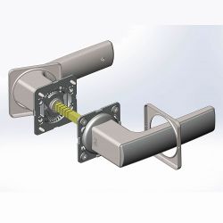 Ручка раздельная КРИТ-М РФ-К88 Чб черный