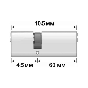 Цилиндровый механизм APECS SM-105 (45/60) NI никель