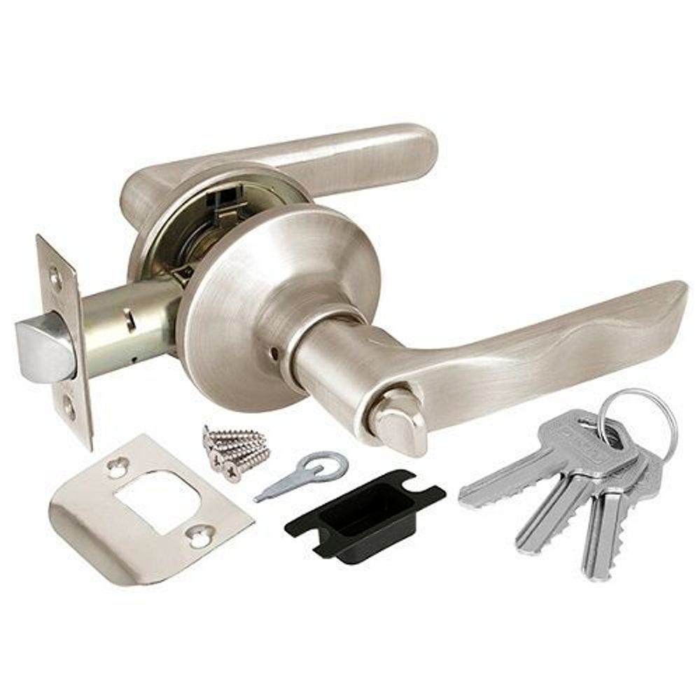 Ручка защелка PUNTO 6024 SN-E (кл./фик.) мат.никель /36819/