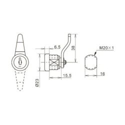 Замок почтовый EUROLOCK ЗП-12Х 2 кл.