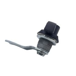 Замок мебельный MS714-3, 90° черный (под навесной замок)