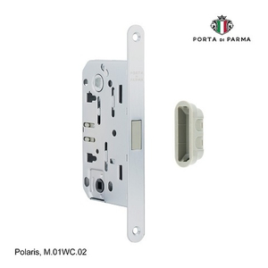 Замок врезной магнитный под фиксатор PORTA DI PARMA Polaris SC матовый хром
