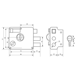 Замок накладной АЛЛЮР 556 GS-R