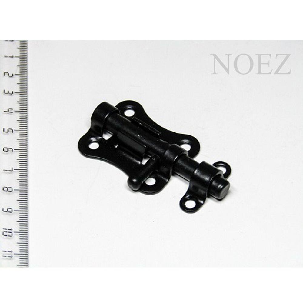 Задвижка накладная НОЭЗ ЗТ-40 черный матовый