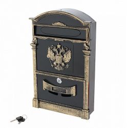 Ящик почтовый АЛЛЮР №4011B "Герб" старая бронза
