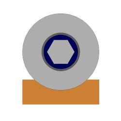 Ролик металл d-65 под трубу