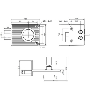 Замок накладной APECS R04-C-GR (аналог ЗН1А-1М)
