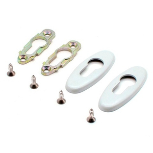 Накладки на цилиндр замка для дверей (пара) STUBLINA 1031.04.310 белый (RAL 9016)