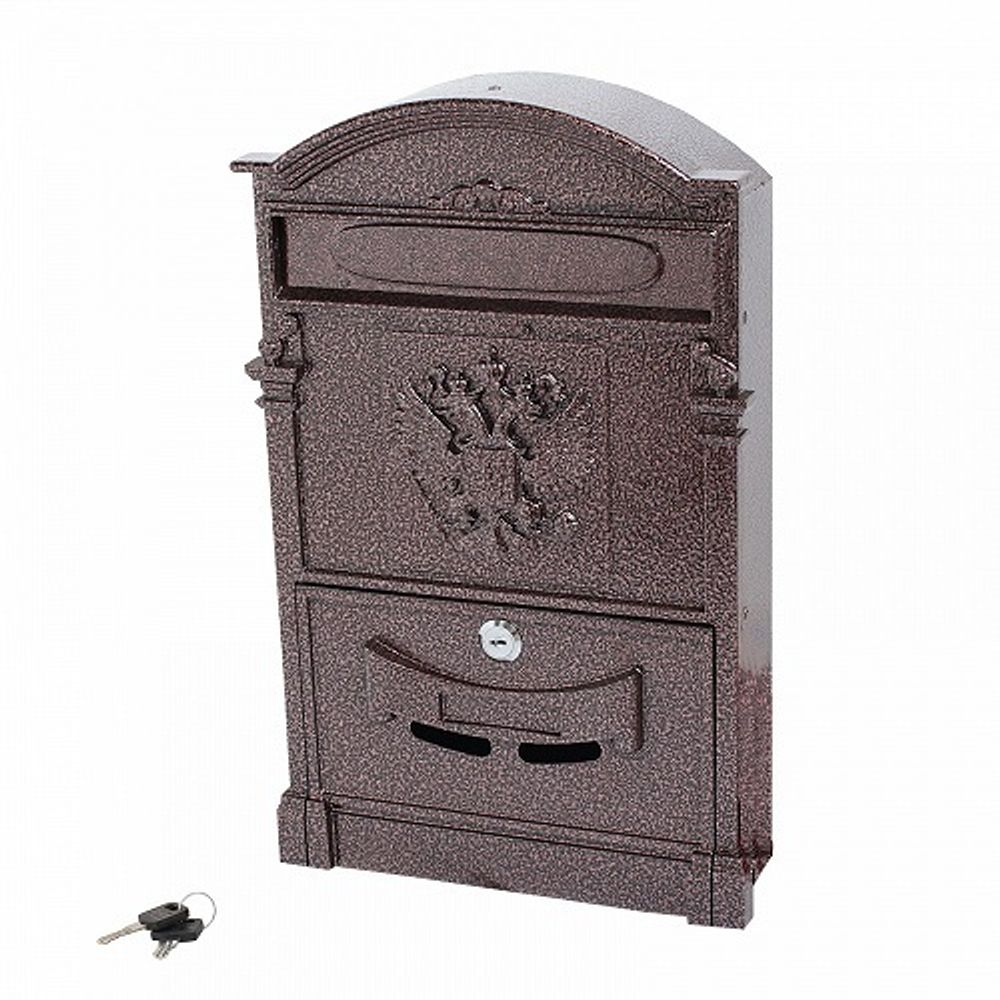 Ящик почтовый АЛЛЮР №4011 "Герб" медь