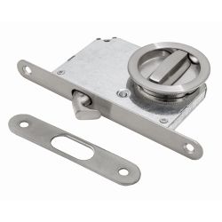 Ручки для раздвижных дверей с замком RENZ INSDH-BK 603 SN мат.никель