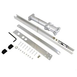 Доводчик дверной скрытый NOTEDO DC-055 IN+HO со скольз.тягой серебро (55кг)