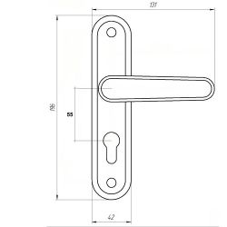 Ручки на планке ЗЕНИТ к ЗВ4-3.03 (РФ1-55.03) бронза