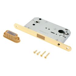 Замок врезной АЛЛЮР АРТ 5300-MC PB золото