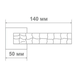 Ручка дверная Leo L3668-30 ANTIQUE SILVER антич.серебро