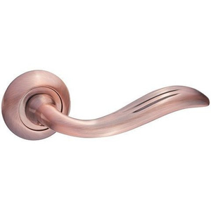 Ручка дверная RENZ 47-08 АС "Аврора" (медь античная)