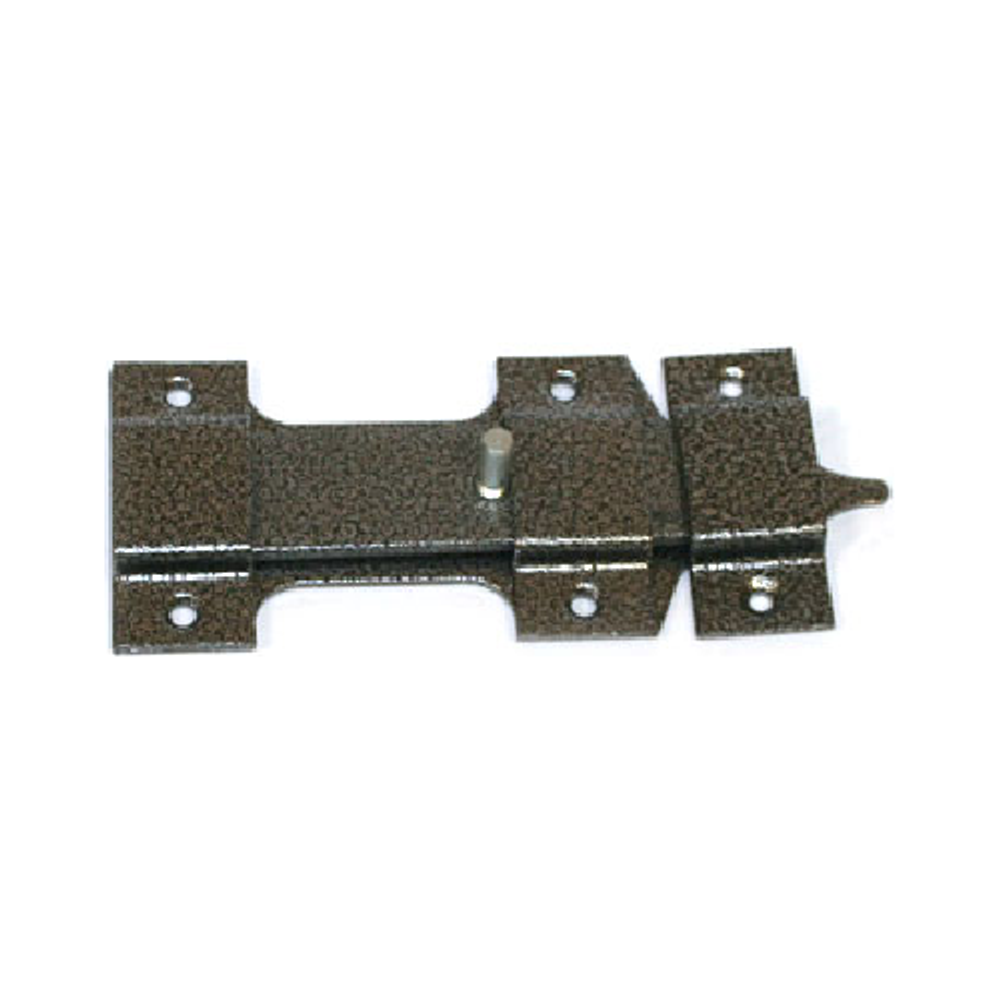 Засов накладной "Делга" (серый) фигурный