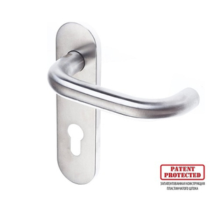 Ручка дверная DOORLOCK 038KP/F PZ72 U-form, нержавейка