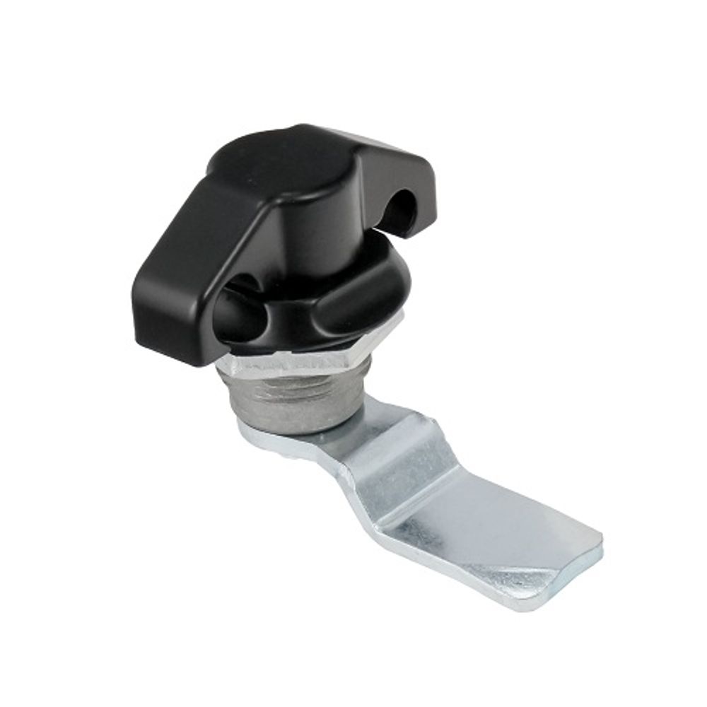 Замок мебельный MS714-3, 90° черный (под навесной замок)