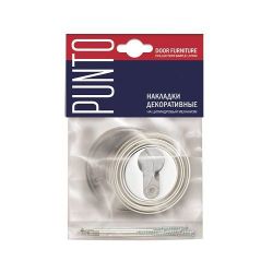 Накладка под цилиндр PUNTO ET ML SN/CP-3 мат.никель/хром /33113/