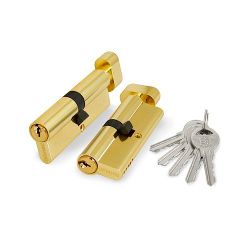 Цилиндровый механизм с вертушкой FUARO 100 ZM 60 (25+10+25) PB латунь