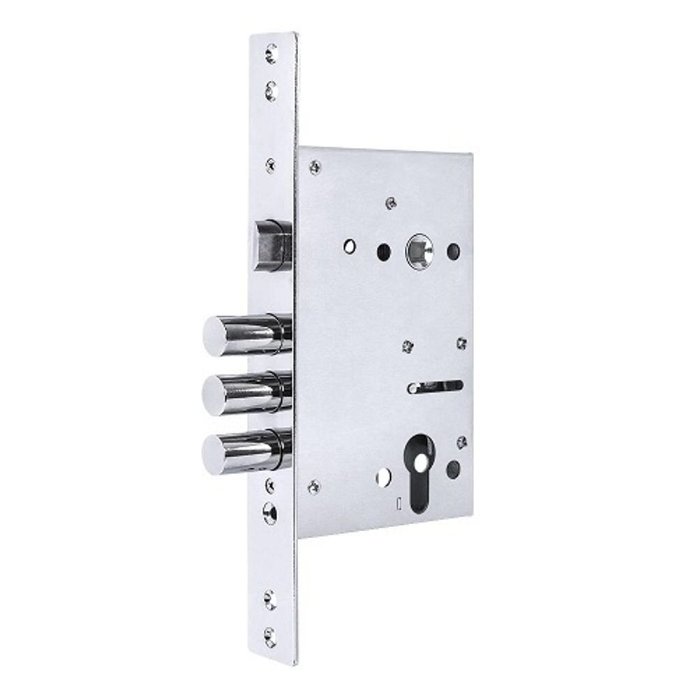 Корпус врезного замка c защёлкой PUNTO MDV30C-816 CP (V30/C) CP хром /45895/