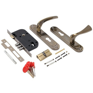 Замок врезной БУЛАТ ЗВ4-3.70.03.01 Номос бронза