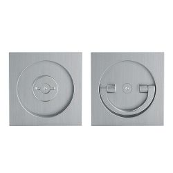 Ручка поворотная для раздвижных дверей ARMADILLO QUADRO BK8 MWSC-33