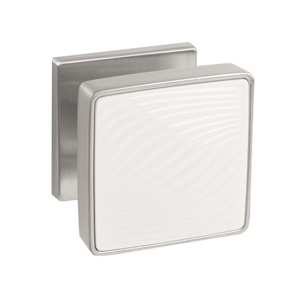 Ручка раздельная PUNTO GIPNOZ EST.Q52 SSC/WH-16 сатин.хром/белый /60429/