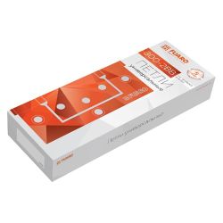 Петля универсальная без врезки FUARO 300-2BB/BL 100x2,5 BL черный /48207/ (1 шт)