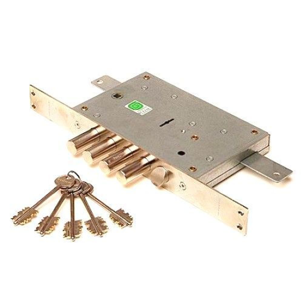 Замок врезной ГАРДИАН ЗВ 21.12 Т (5 кл. ЗК.202 Н-01) длинный ключ /30735/