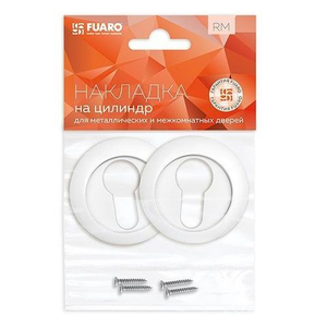 Накладка под цилиндр FUARO ET RM WH-19 белый /40065/