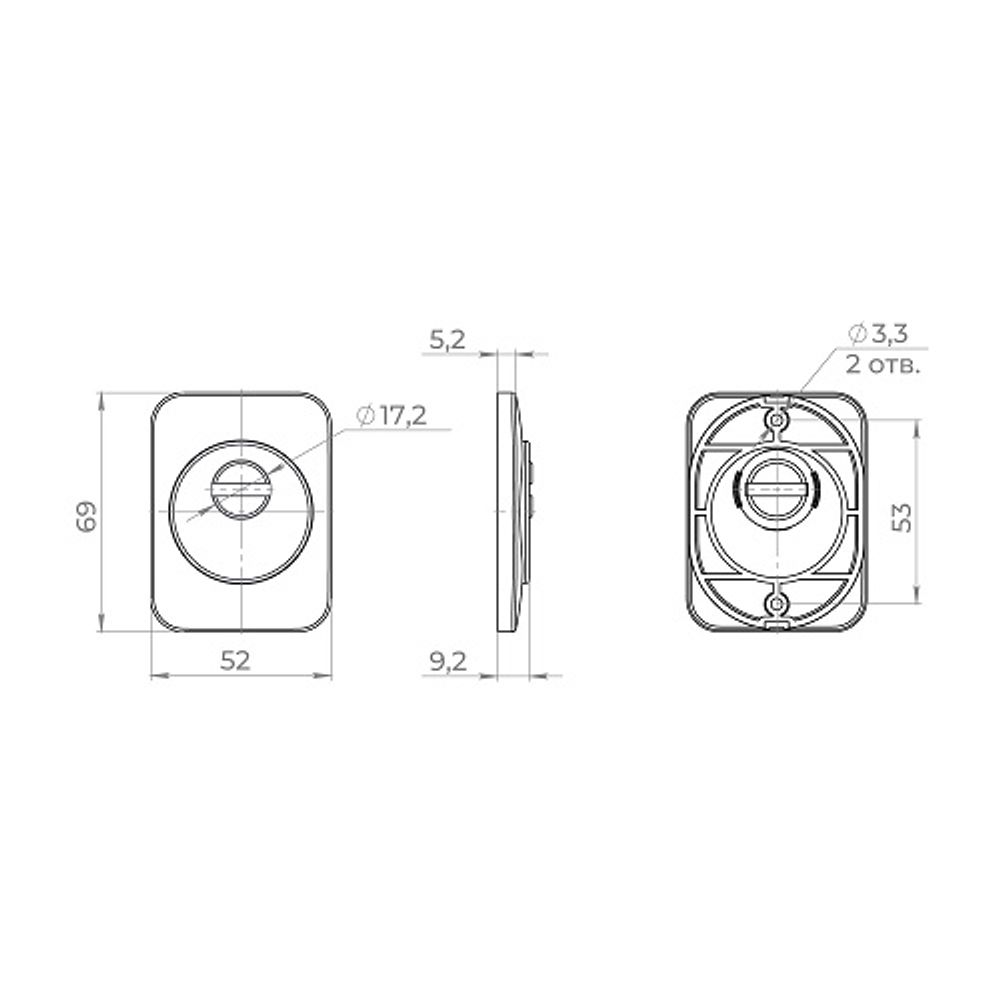 Броненакладка AJAX DEF.K.MD50 BL-24 черный /60623/