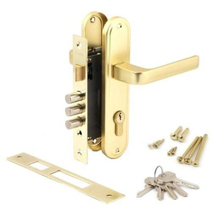 Замок врезной APECS 1026/60 G золото