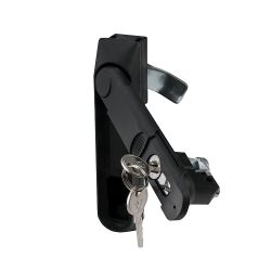 Замок мебельный MS-1848-1KD/P (ригель изогнутый на 8мм, английский ключ)