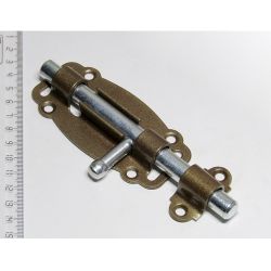 Задвижка дверная НОЭЗ ЗД-100-Кр бр.металлик/цинк