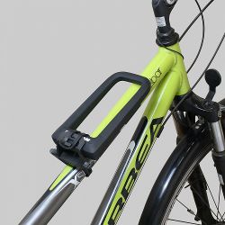 Замок навесной всепогодный АВАНГАРД ПИТОН 626 ЧЕРНЫЙ с креплением на раму (силикон)