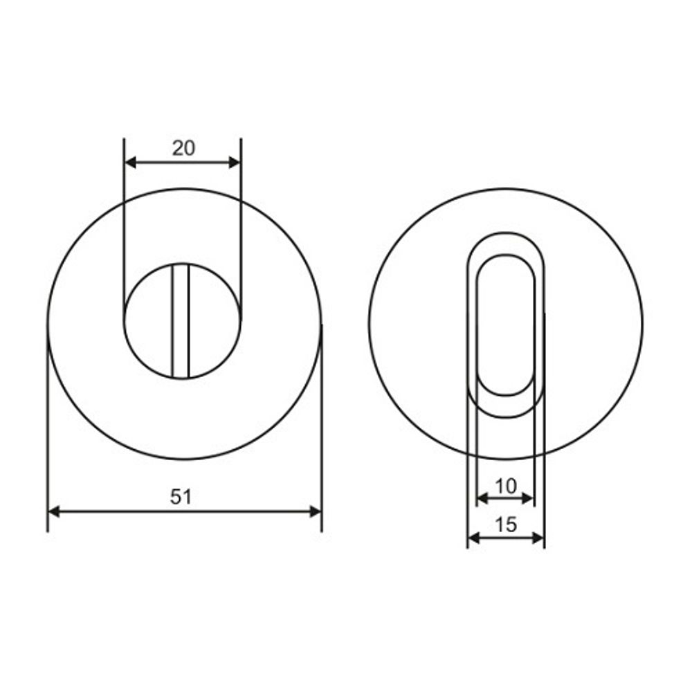 Ручка поворотная ABRISS BK 2505 CP хром